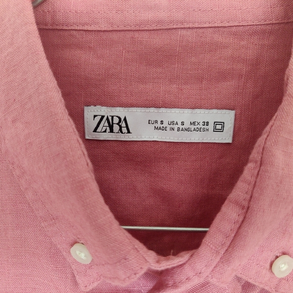 Men Zara Cotton Linen Shirt, S, Newer worn - Picture 3 of 6